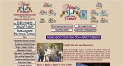 Desktop Screenshot of marysturkey.com