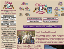 Tablet Screenshot of marysturkey.com